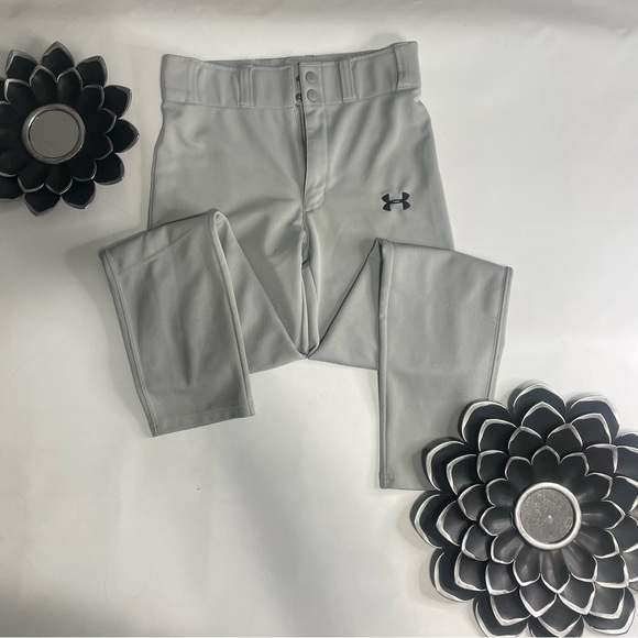 Under Armor Grey Youth Large baseball tee-ball patnts - Picture 10 of 10